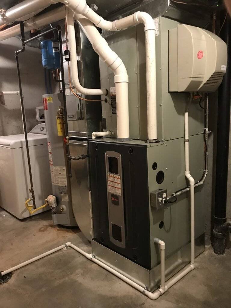 Trane furnace installation